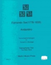 アンダンティーノ (フェルナンド・ソル) (クラリネット三重奏）【Andantino】