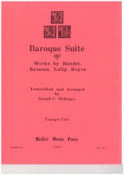 バロック組曲第1番（バッハ） (トランペット三重奏）【Baroque Suite No.1】