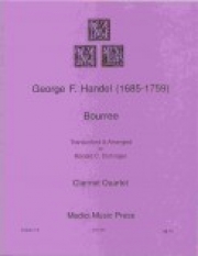 ブーレ (ヘンデル)（クラリネット四重奏）【Bouree】