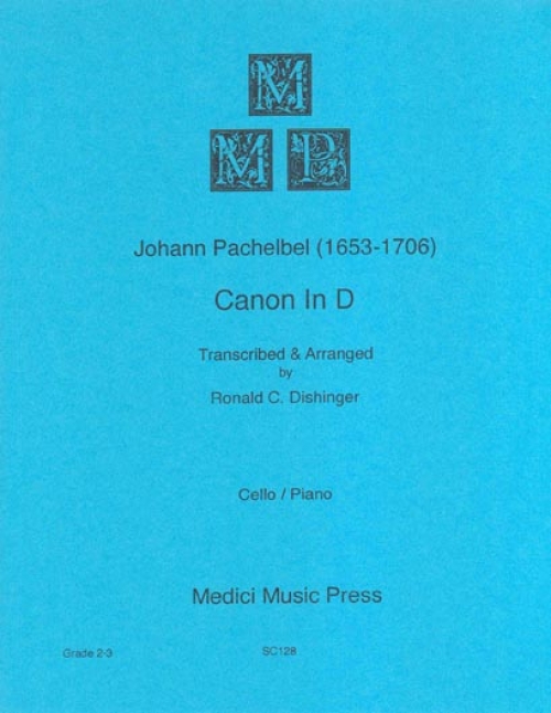 パッヘルベルのカノン チェロ ピアノ Canon In D 吹奏楽の楽譜販売はミュージックエイト