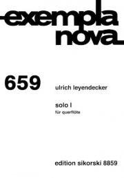 ソロ・1 (ウルリヒ・レインデッカー)（フルート）【Solo I】