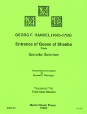 シバの女王の入城 (ヘンデル)（木管三重奏）【Entrance of the Queen of Sheba from Solomon】