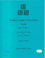 練習曲・Op.10・No.3   (フレデリック・ショパン)（バスクラリネット+ピアノ）【Etude, Op. 10, No. 3】