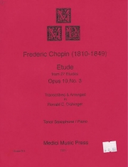 練習曲・Op.10・No.3   (フレデリック・ショパン)（テナーサックス+ピアノ）【Etude, Op. 10, No. 3】