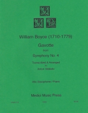 ガヴォット「交響曲・第4番」より（ウィリアム・ボイス）（アルトサックス+ピアノ）【Gavotte from Symphony No. 4】