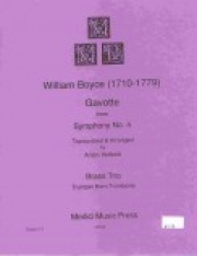 ガヴォット「交響曲・第4番」より（ウィリアム・ボイス）（金管三重奏）【Gavotte from Symphony No. 4】