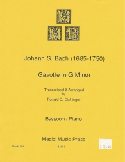 ガヴォット・ト短調（バッハ）（バスーン+ピアノ）【Gavotte in G Minor】