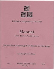メヌエット「3つのピアノ小品」より（フリードリヒ・マルプルク）(アルトサックス＋ピアノ)【Menuet from 3 Piano Pieces】
