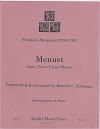 メヌエット「3つのピアノ小品」より（フリードリヒ・マルプルク）(アルトサックス＋ピアノ)【Menuet from 3 Piano Pieces】