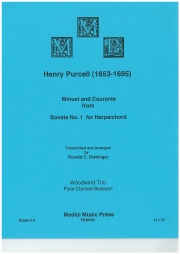 メヌエットとクーラント（ヘンリー・パーセル）(木管三重奏）【Minuet and Courante from Sonata No. 1 for Harpsichord】