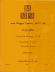 リゴドン「クラヴサン曲集」より（ジャン＝フィリップ・ラモー）  (ヴァイオリン三重奏)【Rigaudon from Pièces de Clavecin, 1724】