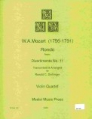 ロンド「ディヴェルティメント・No.11」より（モーツァルト）(弦楽三重奏）【Rondo from Divertimento No. 11】