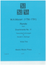 ロンド「ディヴェルティメント・No.11」より（モーツァルト）(ヴィオラ三重奏）【Rondo from Divertimento No. 11】