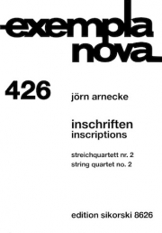 Inschriften  (ヨルン・アルネッケ)（弦楽四重奏）