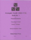 第一組曲・第三楽章（アルカンジェロ・コレッリ）（金管四重奏）【Suite No. 1 in 3 Movements: Themes of Tartini】