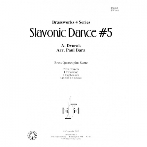 スラヴ舞曲・第5番 (ドヴォルザーク) (金管四重奏)【Slavonic