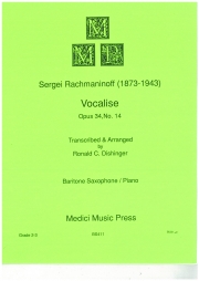 ヴォカリーズ・Op.34・No.14（セルゲイ・ラフマニノフ）（バリトンサックス+ピアノ）【Vocalise Op 34 #14】