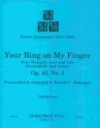女の愛と生涯・Op.42・No.4（ロベルト・シューマン）（ヴィオラ四重奏）【Your Ring On My Finger Op 42 #4】