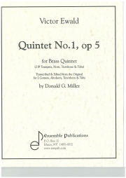 五重奏曲・No.1・Op.5（ヴィクトル・エワルド）  (金管五重奏)【Quintet No 1, op 5】