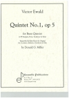 五重奏曲・No.1・Op.5（ヴィクトル・エワルド）  (金管五重奏)【Quintet No 1, op 5】