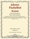 パッヘルベルのカノン（ヨハン・パッヘルベル）（木管三重奏）【Kanon】