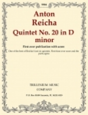 五重奏曲・No.20・ニ短調（アントン・ライヒャ）（木管五重奏）【Quintet No. 20 in D minor】