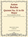 五重奏曲・No.21・変ホ長調（アントン・ライヒャ）（木管五重奏）【Quintet No. 21 in Eb Major】