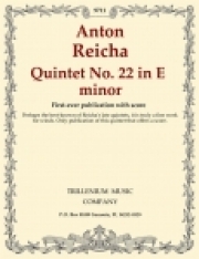 五重奏曲・No.22・ホ短調（アントン・ライヒャ）（木管五重奏）【Quintet No. 22 in E minor】