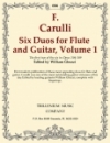 6つのデュエット（フェルディナンド・カルッリ）（フルート+ギター）【Six Duos for Flute and Guitar, Volume 1】