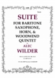 バリトンサックス、ホルンと木管五重奏のための組曲（アレック・ワイルダー）（木管七重奏）【Suite for Baritone Sax, Horn and Wind Quintet】