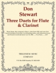フルートとクラリネットのための3つのデュエット（ドン・スチュワート）（木管二重奏）【Three Duets for Flute & Clarinet】