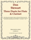 フルートとクラリネットのための3つのデュエット（ドン・スチュワート）（木管二重奏）【Three Duets for Flute & Clarinet】