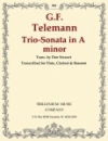 トリオ・ソナタ・イ短調 （テレマン）（木管三重奏）【Trio-Sonata in A minor】
