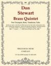金管五重奏曲（ドン・スチュワート）  (金管五重奏)【Brass Quintet】