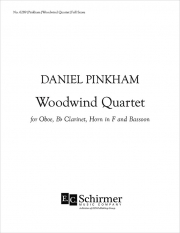 木管四重奏曲（ダニエル・ピンカム）（木管四重奏）【Woodwind Quartet】