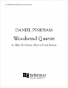 木管四重奏曲（ダニエル・ピンカム）（木管四重奏）【Woodwind Quartet】