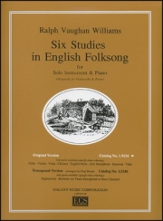 6つのイギリス民謡での練習（テューバ+ピアノ）【Six Studies in English Folksong】