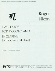 2つのデュオ  (ロジャー・ニクソン)（ピッコロ+フルート）【Two Duos】