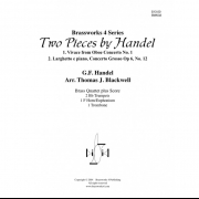 ヘンデルの2つの小品 (ヘンデル) (金管四重奏)【2 Pieces by Handel】