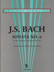 ソナタ・No.6・イ長調（バッハ）（バリトンサックス+ピアノ）【Sonata No. 6 in A Major】