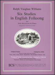イギリス民謡による6つの練習曲（レイフ・ヴォーン・ウィリアムズ）（バスクラリネット+ピアノ）【Six Studies in English Folksong】
