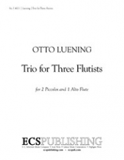 三重奏曲  (オットー・リューニング)（フルート三重奏）【Trio for Three Flutists】