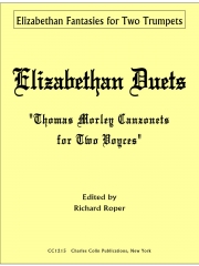 エリザベス女王時代のデュエット集（トーマス・モーリー）  (トランペット二重奏)【Elizabethan Duets For Two Trumpets】