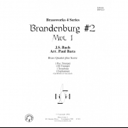 ブランデンブルグ第2番・Mtv1 (バッハ) (金管四重奏)【Brandenburg No. 2, Mvt 1】