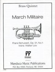 軍隊行進曲・Op.51・No.1（フランツ・シューベルト）(金管五重奏)【March Militaire, Opus 51 #1】