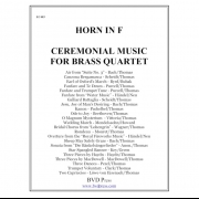 金管四重奏のためのセレモニー・ミュージック (ホルン) (金管四重奏)【Ceremonial Music for Brass Quartet (horn in F)】