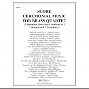 金管四重奏のためのセレモニー・ミュージック (スコア) (金管四重奏)【Ceremonial Music for Brass Quartet (score)】