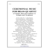 金管四重奏のためのセレモニー・ミュージック (金管四重奏)【Ceremonial Music for Brass Quartet (complete set)】