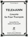 4本のトランペットのための協奏曲 （テレマン） (トランペット四重奏)【Concerto for Four Trumpets】