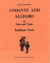 アンダンテ＆アレグロ（キャサリーン・スコット）（テューバ+ピアノ）【Andante and Allegro】